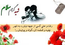 پوستر شهید گمنام سلام